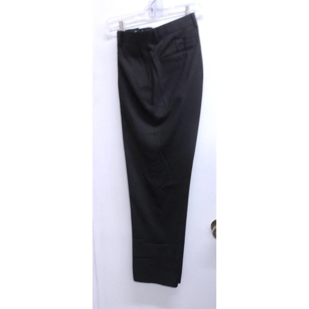 Jos A Bank Mens Black Dress Pants Size 34x30 Flat Front Tailored Fit‎ /#26143 - Picture 4 of 6